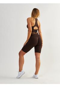BESHAPED - Szorty Bikery fitness damskie Beshaped Body Boost modelujące. Kolor: brązowy. Materiał: nylon. Sport: fitness