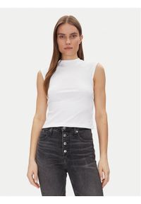 Calvin Klein Top Liquid Touch Top K20K208422 Czarny Slim Fit. Kolor: czarny. Materiał: bawełna #1