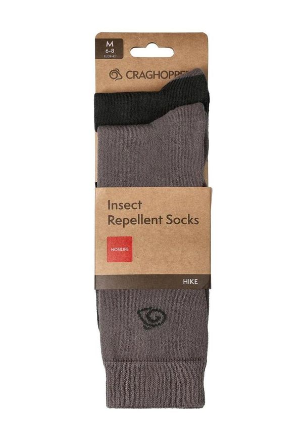 CRAGHOPPERS - Skarpety turystyczne Craghoppers NosiLife Travel Twin Pack Socks. Kolor: szary