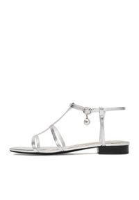 Gino Rossi - GINO ROSSI Sandały CEO-ROSE-LT22866-1 Srebrny. Kolor: srebrny. Materiał: skóra #10