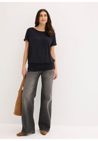 bonprix - T-shirt z miękkiej mieszanki wiskozy. Kolor: czarny. Materiał: wiskoza #3