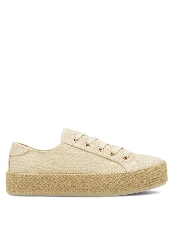 DeeZee Espadryle WSK1576-01 Beżowy. Kolor: beżowy. Materiał: materiał