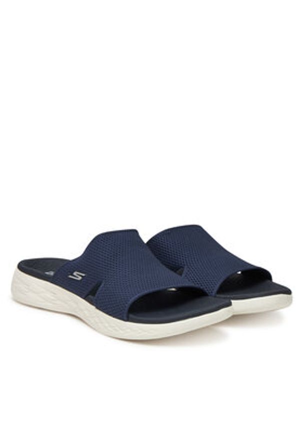 skechers - Skechers Klapki On-The-Go 600-Oceanside 140003/NVY Granatowy. Kolor: niebieski. Materiał: materiał