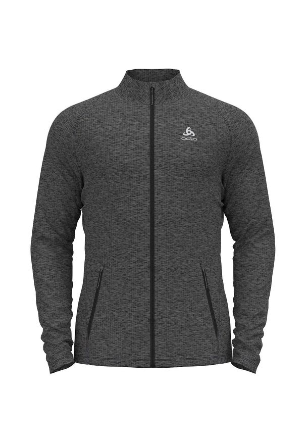 Bluza polarowa męska Odlo Mid TENCIA zapinana na zamek. Kolor: szary. Materiał: polar