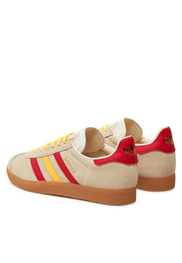 Adidas - adidas Sneakersy Gazelle IE9125 Beżowy. Kolor: beżowy. Materiał: zamsz, skóra. Model: Adidas Gazelle