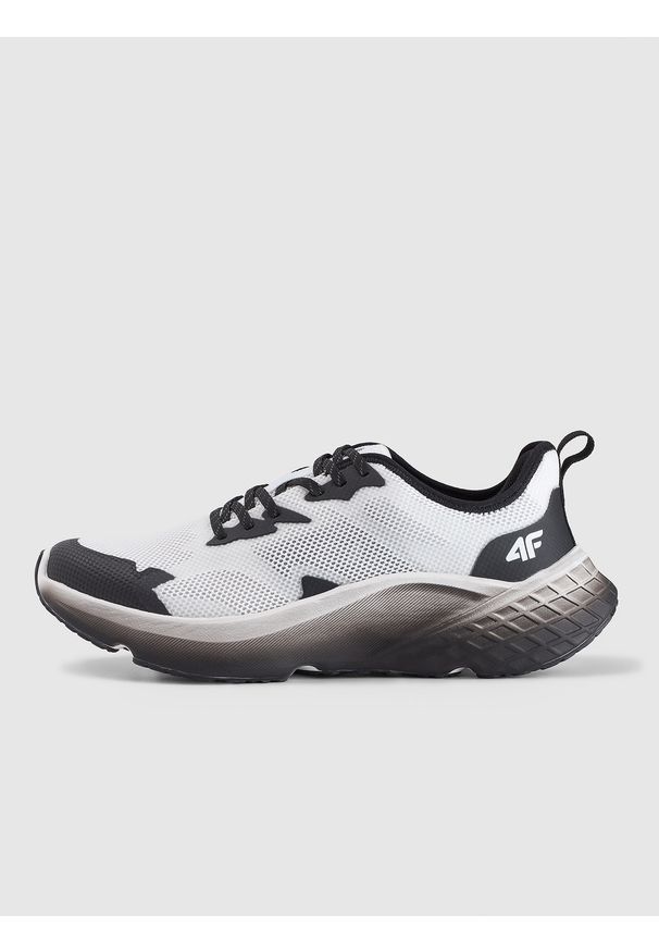 4f - 4F Buty do biegania Freemove Mesh męskie - białe 42. Okazja: do domu, na co dzień. Kolor: biały. Materiał: mesh. Szerokość cholewki: normalna. Sport: turystyka piesza, fitness