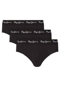 Pepe Jeans Komplet 3 par slipów PMU10988 Czarny. Kolor: czarny. Materiał: bawełna