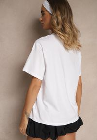 Renee - Biały Basicowy T-shirt z Bawełny Kollea. Okazja: na co dzień. Kolor: biały. Materiał: bawełna. Styl: klasyczny, casual #5