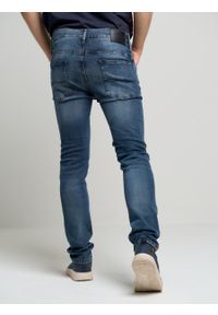 Big-Star - Spodnie jeans męskie skinny Jeffray 670. Stan: obniżony. Kolor: niebieski