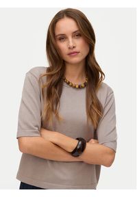 Vero Moda Sweter Silje 10320460 Szary Oversize. Kolor: szary. Materiał: wiskoza #5