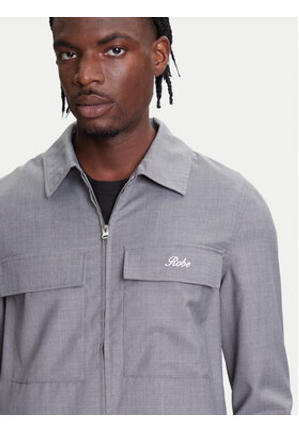 Robe di Kappa Kurtka przejściowa Robe Giovani Gafsa 67124CW Szary Regular Fit. Kolor: szary. Materiał: syntetyk