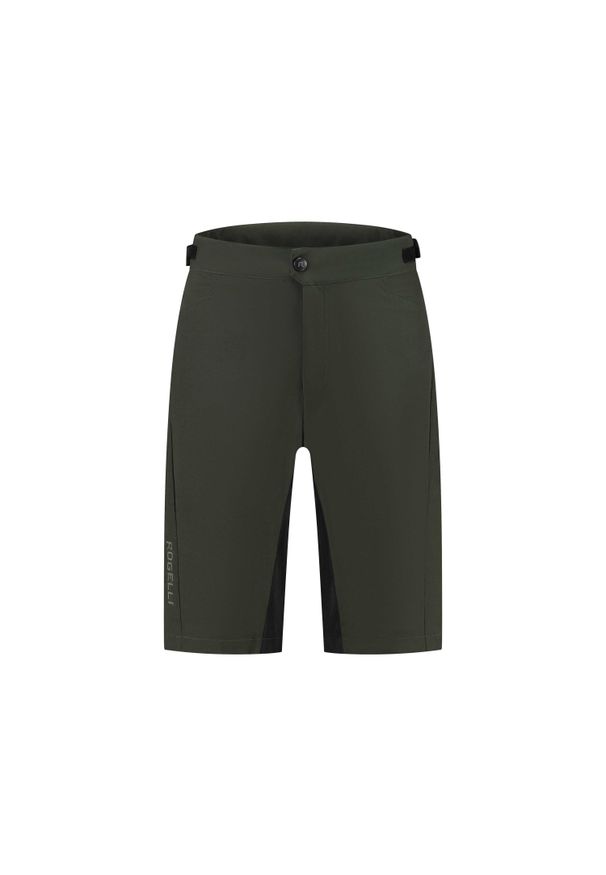 ROGELLI - Spodenki rowerowe MTB męskie Rogelli ADVNTR Core. Kolor: czarny, wielokolorowy, zielony. Sport: kolarstwo