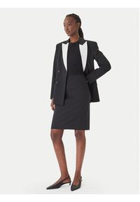 BOSS - Boss Spódnica ołówkowa Vileah 50490036 Czarny Slim Fit. Kolor: czarny. Materiał: wełna #4