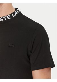 Lacoste T-Shirt TH9582 Czarny Regular Fit. Kolor: czarny. Materiał: syntetyk, bawełna #3