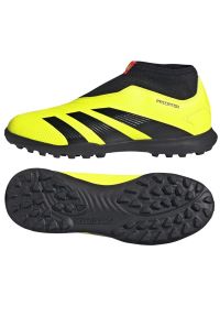 Adidas - Buty piłkarskie adidas Predator League Ll Tf Jr IG5432 żółte. Kolor: żółty. Materiał: syntetyk, guma. Sport: piłka nożna #5