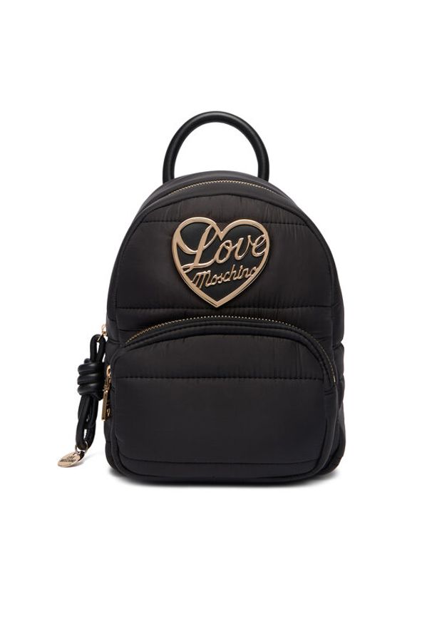 Love Moschino - LOVE MOSCHINO Plecak JC4354PP0NKY100A Czarny. Kolor: czarny. Materiał: materiał