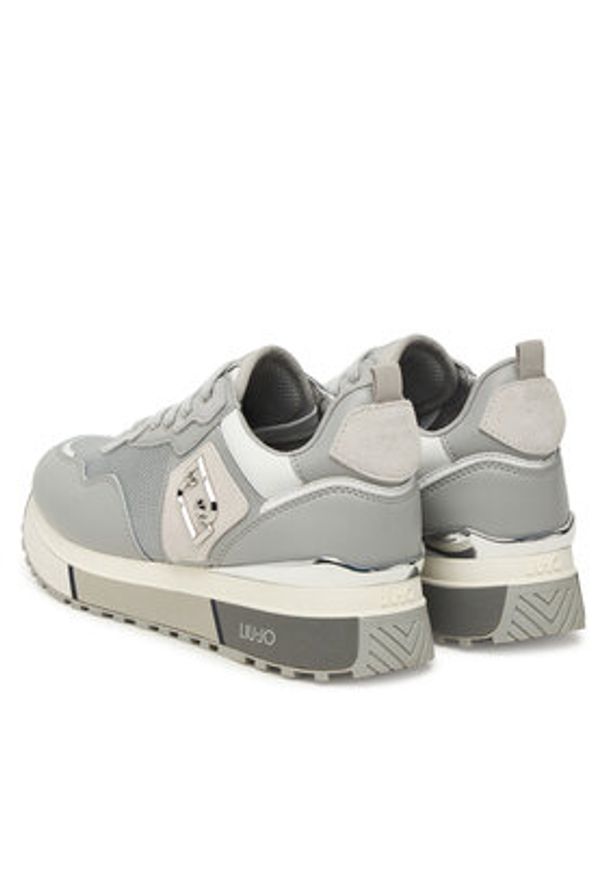 Liu Jo Sneakersy Maxi Wonder 01 BF5009 PX685 Szary. Kolor: szary. Materiał: skóra