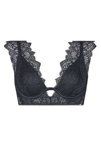 Hunkemöller Biustonosz z fiszbiną Zoe Up LL Czarny. Kolor: czarny. Materiał: syntetyk #5