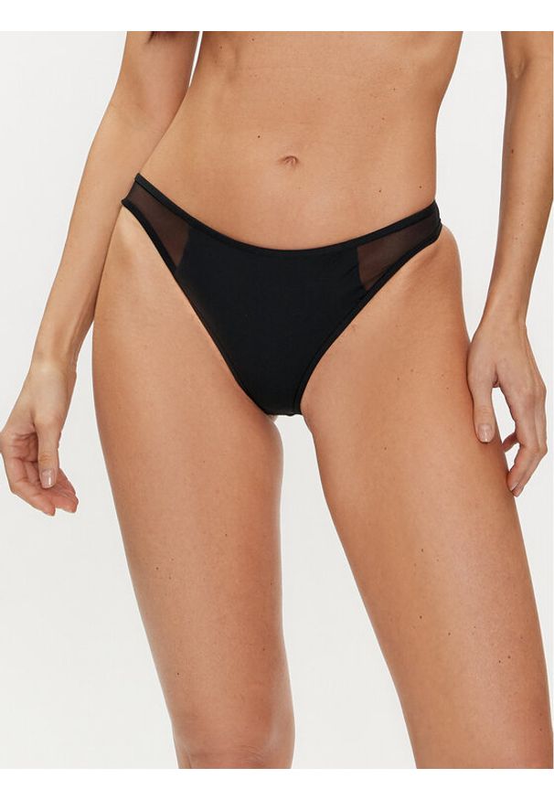 Calvin Klein Swimwear Dół od bikini KW0KW02329 Czarny. Kolor: czarny. Materiał: syntetyk