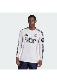 Adidas - Koszulka Real Madrid 25/26 Long Sleeve Home. Kolor: biały. Długość rękawa: długi rękaw. Sport: piłka nożna