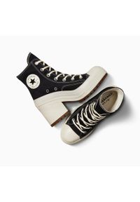 Buty sportowe damskie Converse Chuck 70 De Luxe Heel. Okazja: na co dzień. Kolor: czarny. Materiał: bawełna #2