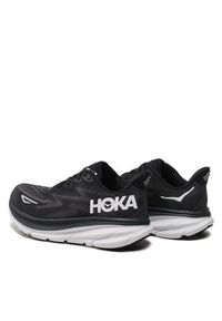 HOKA - Hoka Buty do biegania Clifton 9 1132211 WIDE Czarny. Kolor: czarny. Materiał: materiał