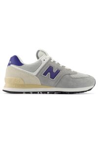 Buty męskie New Balance U574SPB – szare. Okazja: na co dzień. Kolor: szary. Materiał: guma, zamsz, materiał, syntetyk. Szerokość cholewki: normalna. Model: New Balance 574