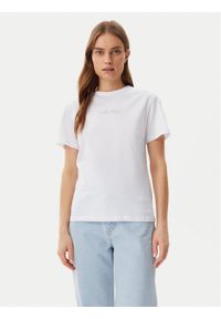 Calvin Klein T-Shirt K20K208294 Biały Regular Fit. Kolor: biały. Materiał: bawełna