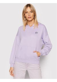 Guess Bluza W2RQ04 K8801 Fioletowy Regular Fit. Kolor: fioletowy. Materiał: bawełna #1
