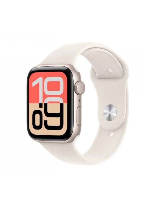 APPLE - Apple Watch SE 3 GPS 40mm Starlight Aluminium Case with Starlight Sport Band - S/M. Styl: sportowy