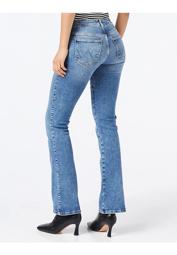 Wrangler - SPODNIE DAMSKIE WRANGLER BOOTCUT DARK CLOUD W28BKR36E 112128225