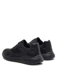 Geox Sneakersy U Portello U45E1A 0EK11 C9999 Czarny. Kolor: czarny. Materiał: skóra