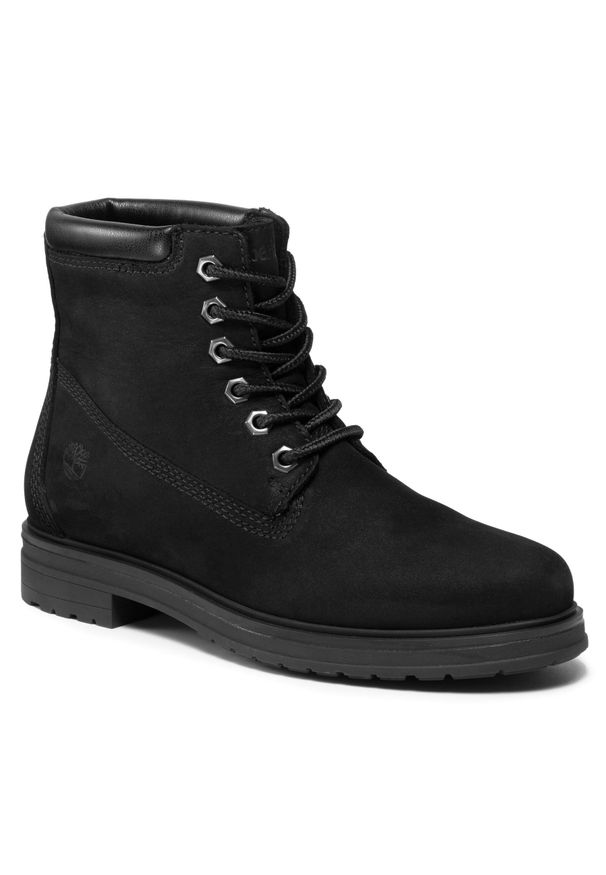 Botki Timberland Hannover Hill TB0A2KSV0011 Black Nubuck. Kolor: czarny. Materiał: skóra, nubuk