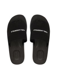 Karl Lagerfeld - KARL LAGERFELD Klapki Atlantik KL70506A Czarny. Kolor: czarny. Materiał: materiał #6
