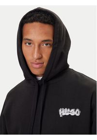Hugo - HUGO Bluza Nyrohood 50549212 Czarny Loose Fit. Kolor: czarny. Materiał: bawełna #3