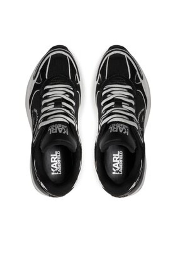 Karl Lagerfeld - KARL LAGERFELD Sneakersy KL65638 Czarny. Kolor: czarny. Materiał: materiał