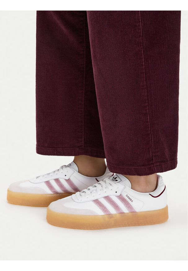 Adidas - adidas Sneakersy Sambae KI2151 Biały. Kolor: biały. Materiał: skóra