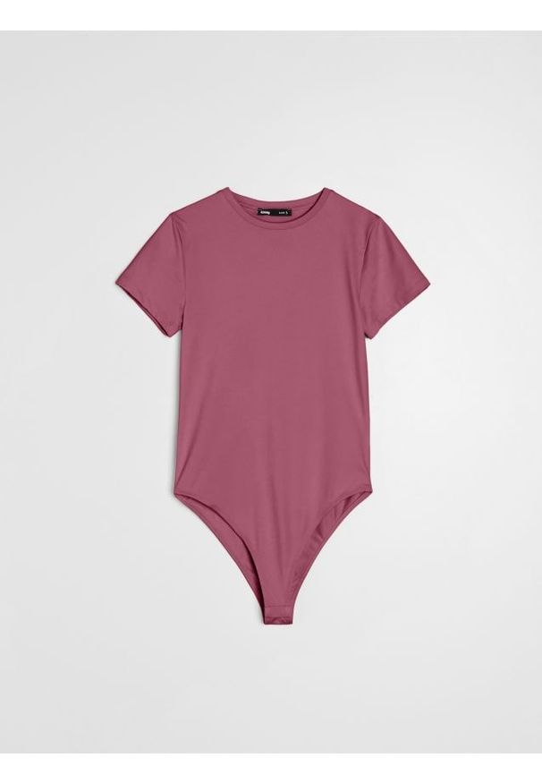Sinsay - Gładkie body basic z krótkim rękawem - Inny. Długość rękawa: krótki rękaw. Długość: krótkie. Wzór: gładki
