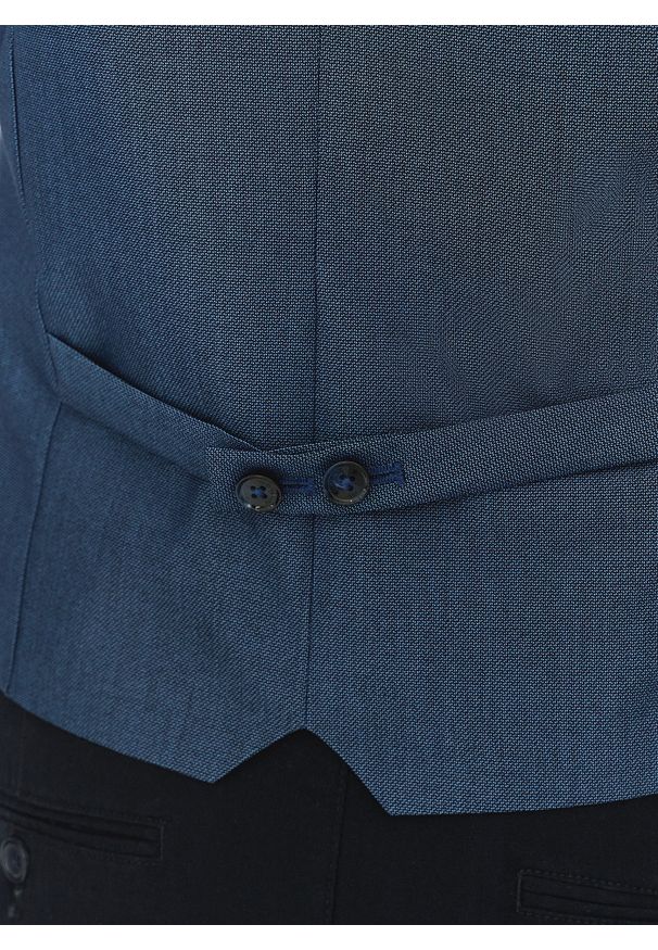 Pako Lorente - PAKO LORENTE – Granatowa kamizelka męska. Okazja: na ślub cywilny, na wesele. Kolor: niebieski