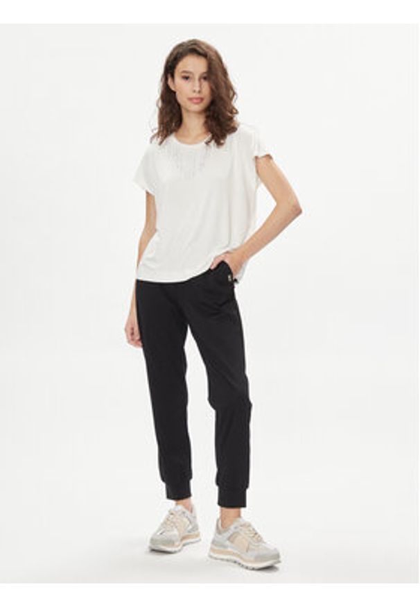 Liu Jo Spodnie dresowe Pant.Jersey TA4148 J4638 Czarny Regular Fit. Kolor: czarny. Materiał: syntetyk