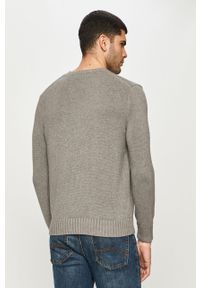 Polo Ralph Lauren - Sweter. Typ kołnierza: polo. Kolor: szary. Materiał: wełna, dzianina. Wzór: aplikacja #3