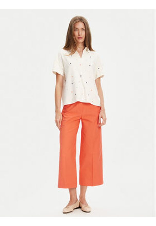 United Colors of Benetton - United Colors Of Benetton Polo 36QJD300X Beżowy Regular Fit. Typ kołnierza: polo. Kolor: beżowy. Materiał: bawełna