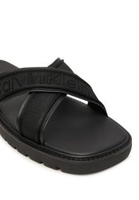 Calvin Klein Klapki Sq Molded Sandal Xcross Wb HM0HM02101 Czarny. Kolor: czarny. Materiał: materiał #2