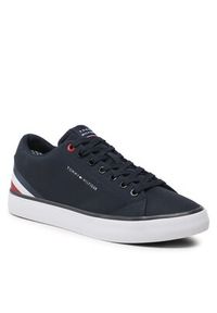 TOMMY HILFIGER - Tommy Hilfiger Tenisówki Hi Vulc Core Low Stripes FM0FM04735 Granatowy. Kolor: niebieski. Materiał: materiał #4