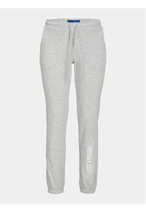 JJXX Spodnie dresowe Riley 12250114 Szary Slim Fit. Kolor: szary. Materiał: syntetyk, bawełna
