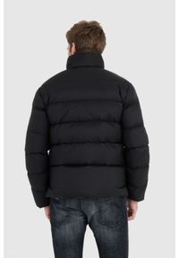 Blauer USA - BLAUER Czarna puchowa kurtka męska FLETCHER, Rozmiar XXL. Kolor: czarny. Materiał: puch