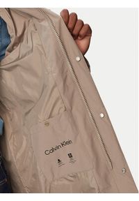 Calvin Klein Jeans Płaszcz przejściowy LV04LG505G Beżowy ciemny Regular Fit. Kolor: beżowy. Materiał: syntetyk #3