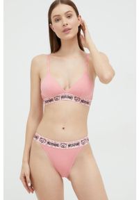 Moschino Underwear figi kolor różowy. Kolor: różowy. Materiał: bawełna, materiał #4