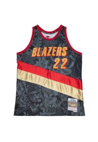 Mitchell & Ness - Koszulka Portland Trail Blazers NBA Cny 4.0 Swingman Jersey 1991 Clyde Drexler. Kolor: czarny. Materiał: jersey. Sezon: lato. Sport: koszykówka #1