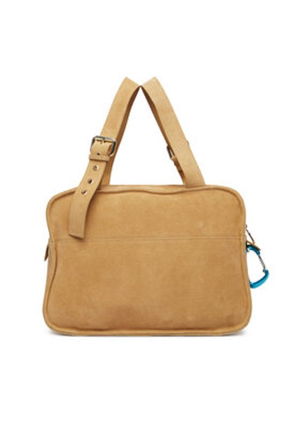 Patrizia Pepe Torebka 2B0125/L152-B880 Beżowy. Kolor: beżowy. Materiał: zamszowe, skórzane